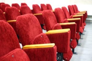 Seats inside a cinema