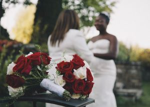 Lesbian couple getting married